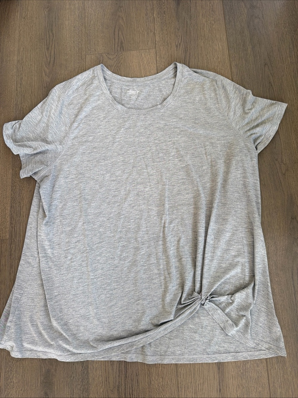 Old Navy Active XXL Women’s Gray Knot-Front Short Sleeve Top